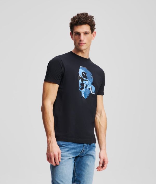 Karl Lagerfeld, T-shirt Avec Broderie Karl, Homme, Marine, Taille: LXXL