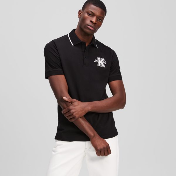 Karl Lagerfeld, Polo Avec L'initiale K, Homme, Noir, Taille: LXXL