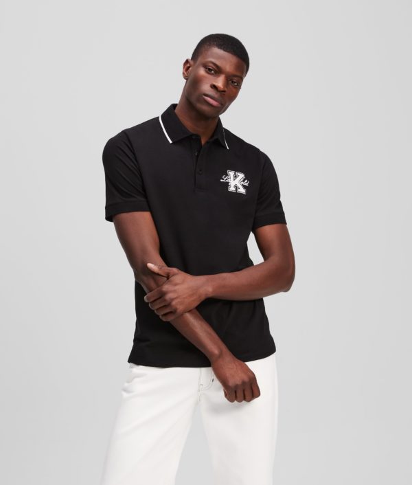 Karl Lagerfeld, Polo Avec L'initiale K, Homme, Noir, Taille: LXXL