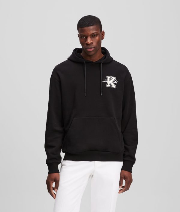 Karl Lagerfeld, Sweat À Capuche Avec L'initiale K, Homme, Noir, Taille: LXXL