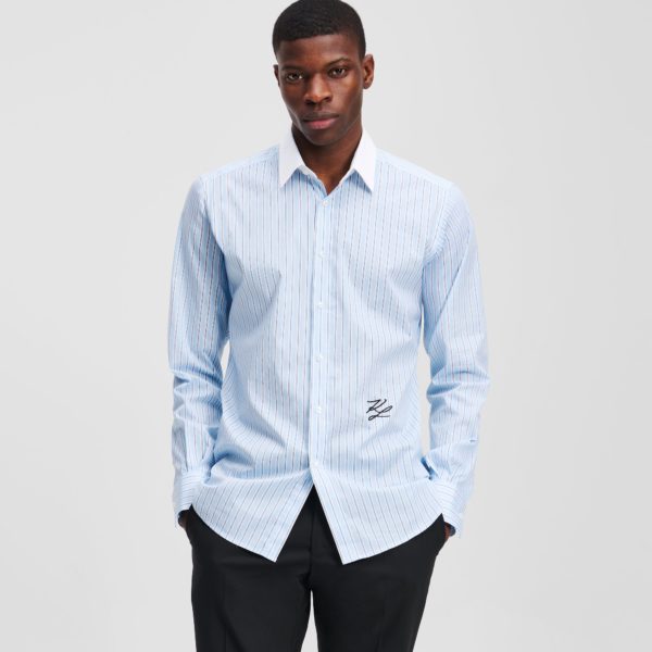Karl Lagerfeld, Chemise K/autograph, Homme, Bleu Clair, Taille: L45