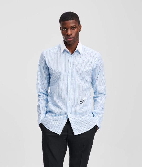 Karl Lagerfeld, Chemise K/autograph, Homme, Bleu Clair, Taille: L45
