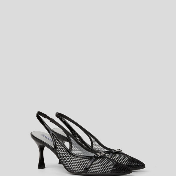 Karl Lagerfeld, Escarpins À Bride Arrière Sienna Signia, Femme, Noir, Taille: L41