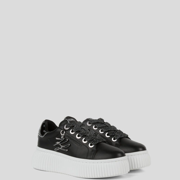 Karl Lagerfeld, Baskets Kreeper Autograph, Femme, Noir, Taille: L41