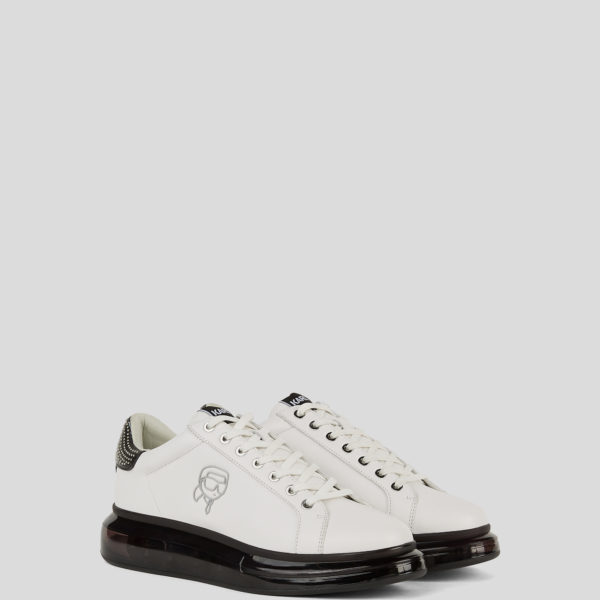 Karl Lagerfeld, Baskets Avec Amorti Ikon Nft Kapri, Homme, Blanc/Noir, Taille: L46