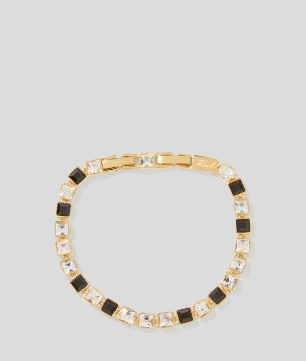 Karl Lagerfeld, Bracelet De Cristaux, Femme, Or, Taille: L00