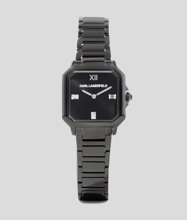 Karl Lagerfeld, Montre Carrée Avec Logo Karl, Femme, Bronze, Taille: L00
