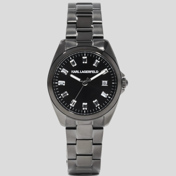 Karl Lagerfeld, Montre Ronde Avec Logo Karl, Femme, Bronze, Taille: L00