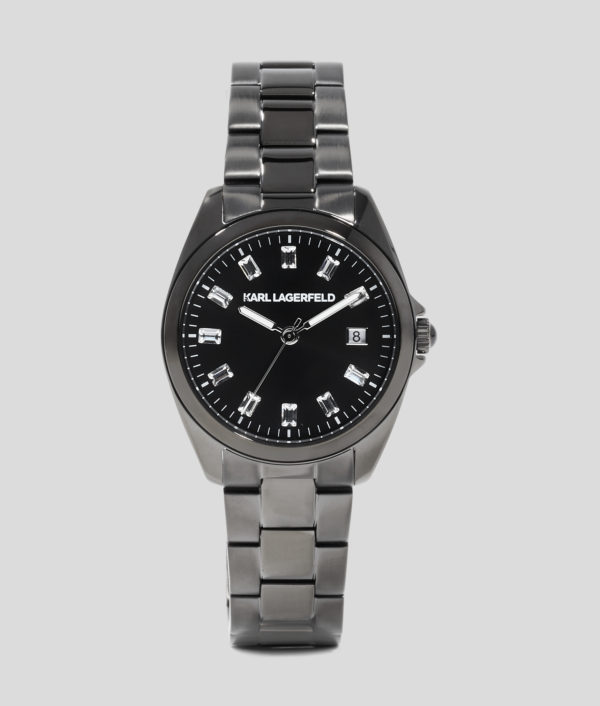 Karl Lagerfeld, Montre Ronde Avec Logo Karl, Femme, Bronze, Taille: L00