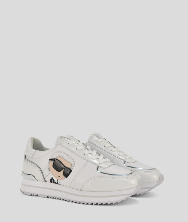 Karl Lagerfeld, Baskets Karl Nft Velocita Ii, Femme, Blanc/Argent, Taille: L41