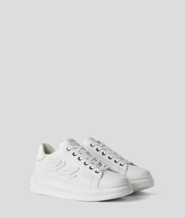 Karl Lagerfeld, Baskets Basses Kapri Signia, Femme, Blanc, Taille: L41