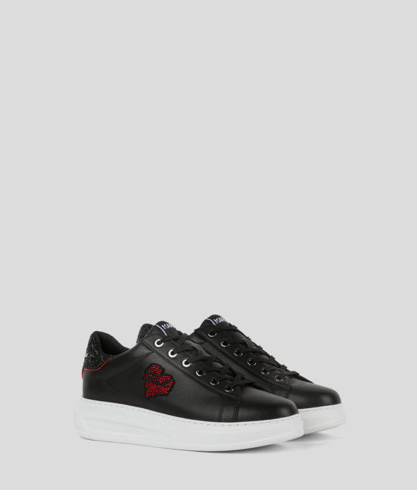 Karl Lagerfeld, Baskets K/heart Kapri, Femme, Noir, Taille: L41