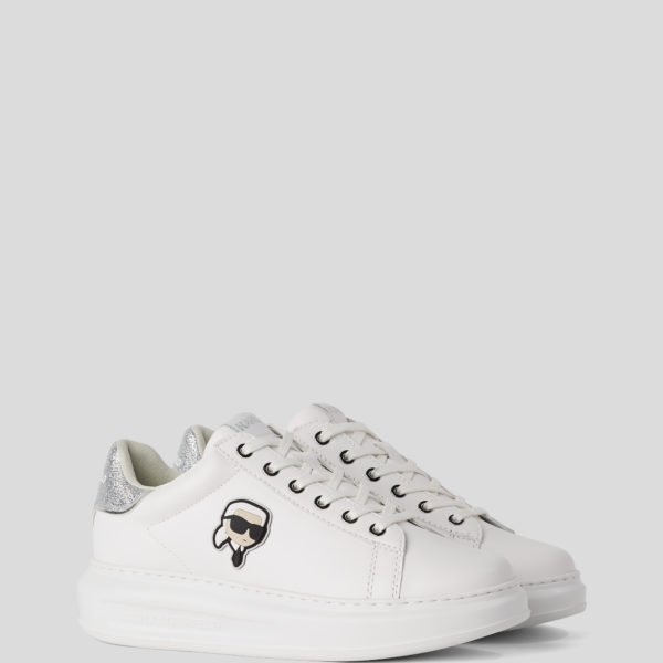 Karl Lagerfeld, Baskets Ikon Nft Kapri, Femme, Blanc/Argent, Taille: L41