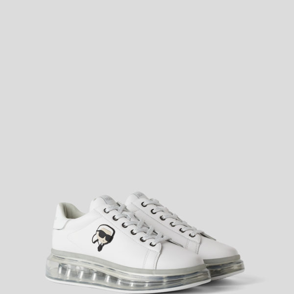 Karl Lagerfeld, Baskets Ikon Nft Kapri Kushion, Femme, Blanc/Argent, Taille: L41