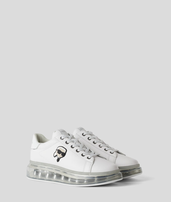Karl Lagerfeld, Baskets Ikon Nft Kapri Kushion, Femme, Blanc/Argent, Taille: L41