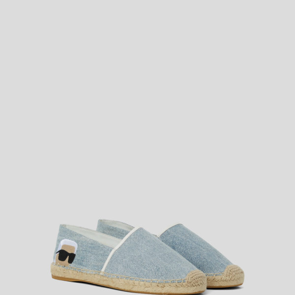 Karl Lagerfeld, Mules Denim Ikon Nft, Femme, Bleu, Taille: L41