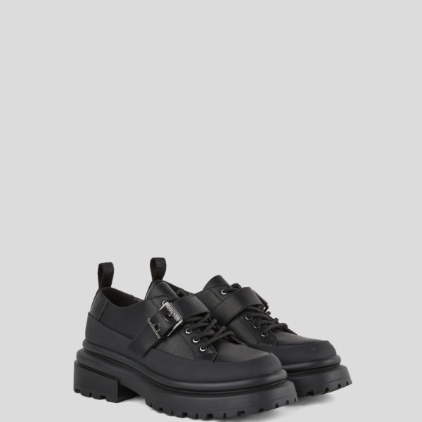 Karl Lagerfeld, Chaussures À Garniture Avec Boucle Brooke, Femme, Noir, Taille: L41