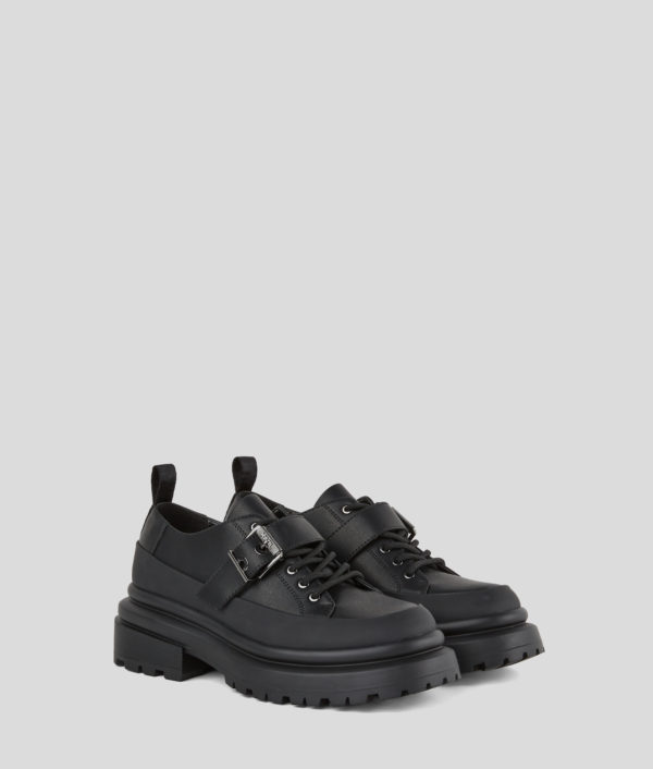 Karl Lagerfeld, Chaussures À Garniture Avec Boucle Brooke, Femme, Noir, Taille: L41