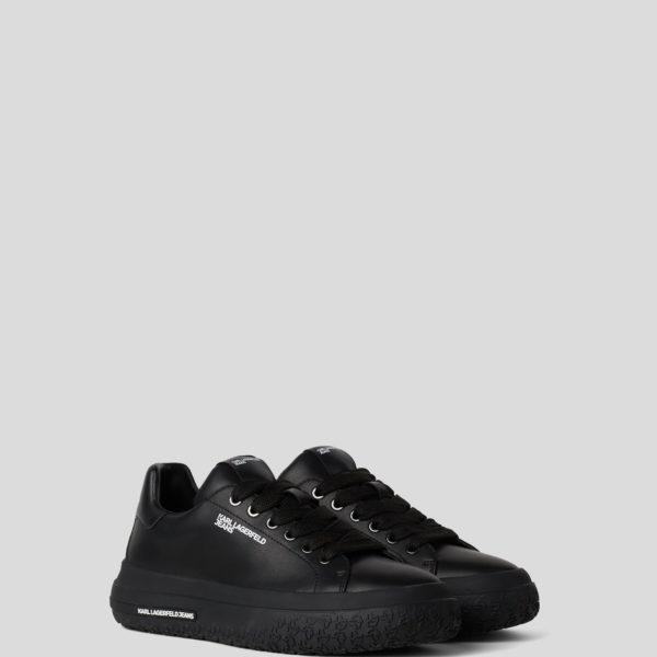 KL Jeans, Baskets En Cuir Klj, Homme, Noir/Noir, Taille: L46