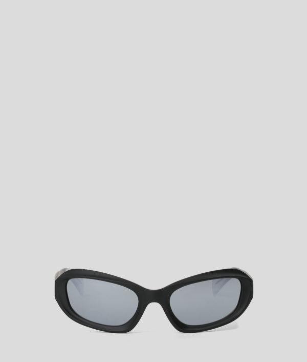 Karl Lagerfeld, Lunettes De Soleil Avec Logo Klj, Femme, Noir/Cristal, Taille: L00