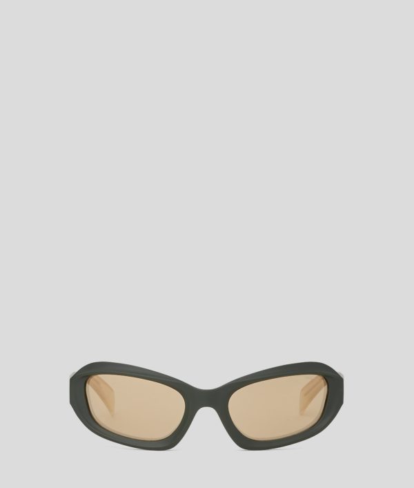 Karl Lagerfeld, Lunettes De Soleil Avec Logo Klj, Femme, Kaki, Taille: L00