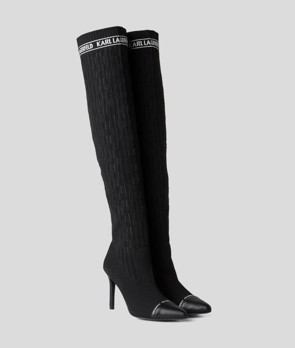 Karl Lagerfeld, Cuissardes Pandara Kl Monogram, Femme, Noir, Taille: L41