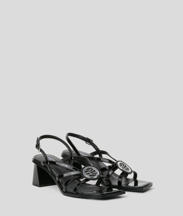 Karl Lagerfeld, Sandales À Talon Bekki, Femme, Noir, Taille: L41