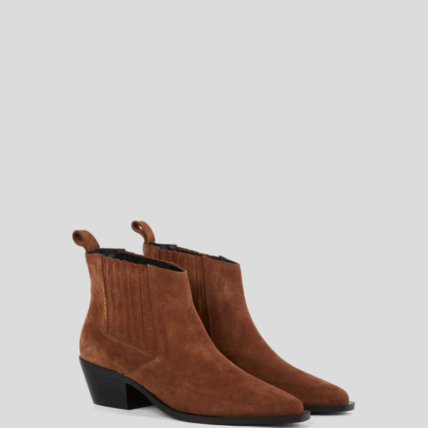 Karl Lagerfeld, Bottines Kansas Gore, Femme, bronzer, Taille: L41