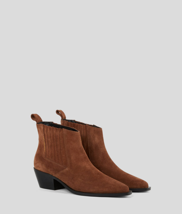 Karl Lagerfeld, Bottines Kansas Gore, Femme, bronzer, Taille: L41