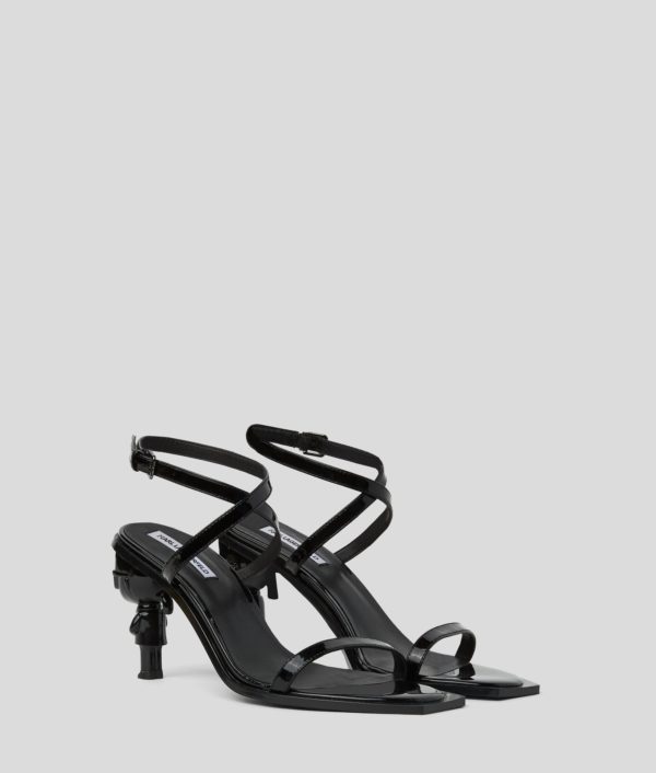 Karl Lagerfeld, Sandales À Talons Ikon Nft, Femme, Noir, Taille: L41