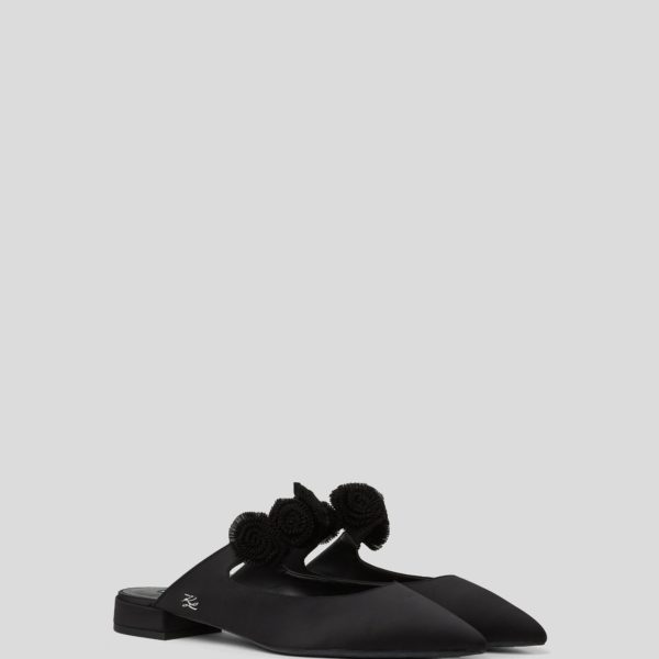 Karl Lagerfeld, Mules Kerrie Flora Mary Jane, Femme, Noir, Taille: L41