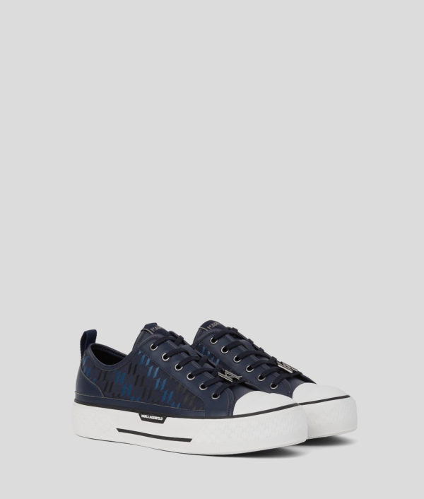 Karl Lagerfeld, Baskets Kl Monogram Kampus Max, Homme, Marine, Taille: L46