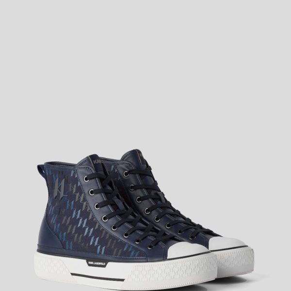Karl Lagerfeld, Baskets Kl Monogram Kampus, Homme, Marine, Taille: L46