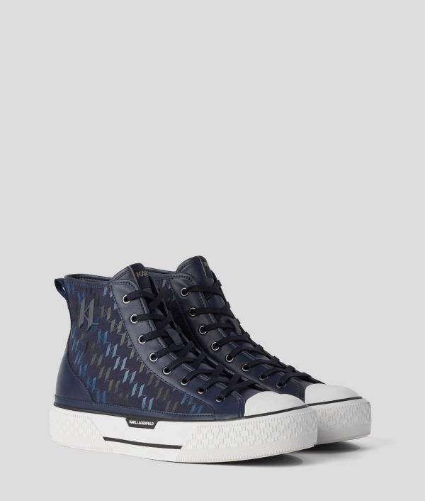 Karl Lagerfeld, Baskets Kl Monogram Kampus, Homme, Marine, Taille: L46