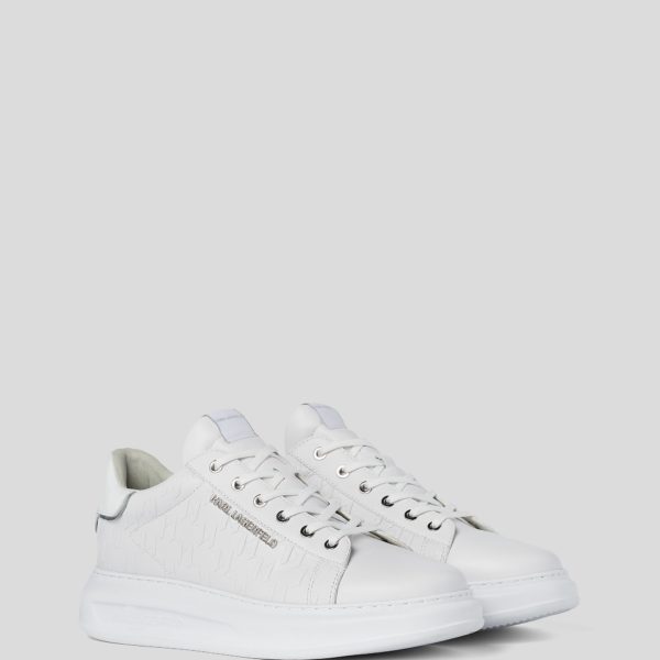 Karl Lagerfeld, Basket Kl Monogram Kapri, Homme, Blanc, Taille: L46