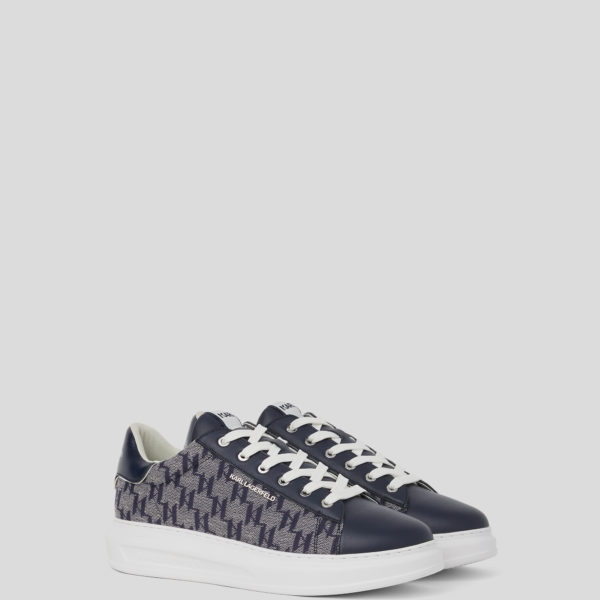 Karl Lagerfeld, Baskets Kl Monogram Kapri Jacquard, Homme, Marine, Taille: L46