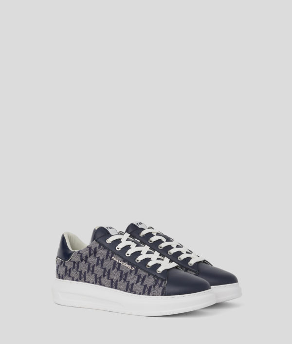 Karl Lagerfeld, Baskets Kl Monogram Kapri Jacquard, Homme, Marine, Taille: L46