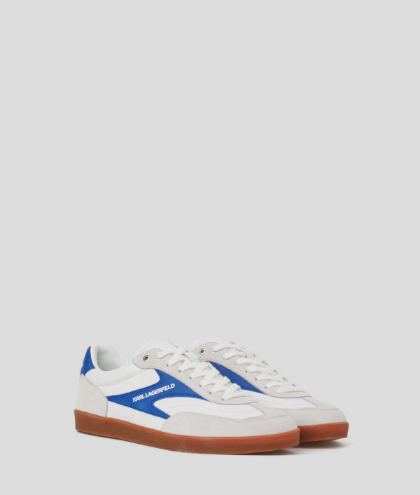 Karl Lagerfeld, Baskets Kandidate Lo Lace Mix, Homme, Blanc/Bleu, Taille: L46