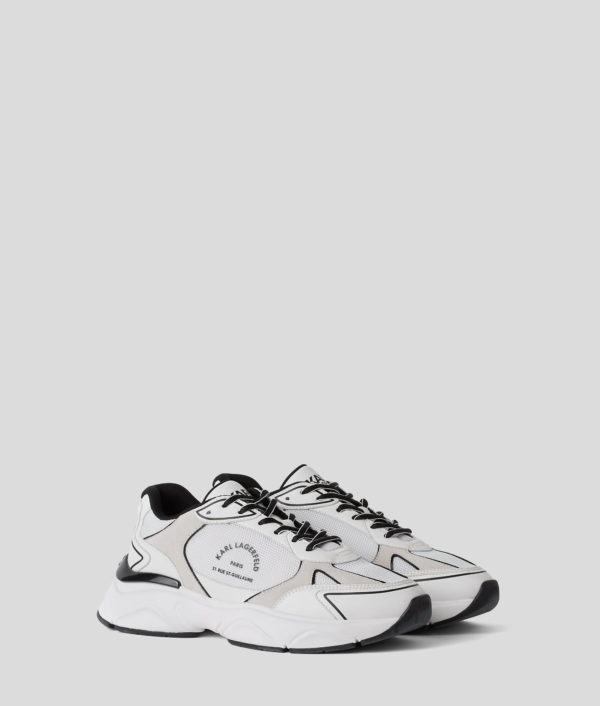 Karl Lagerfeld, Basket Komet Rue St-guillaume, Homme, Blanc/Noir, Taille: L46