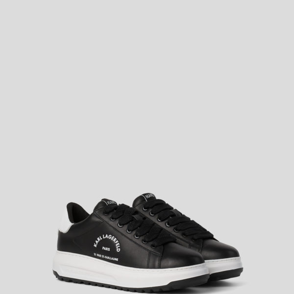Karl Lagerfeld, Baskets Crantées Rue St-guillaume Kapri, Homme, Noir/Blanc, Taille: L46