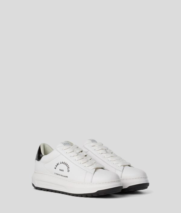 Karl Lagerfeld, Baskets Crantées Rue St-guillaume Kapri, Homme, Blanc, Taille: L46