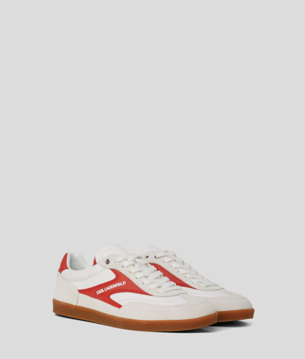 Karl Lagerfeld, Baskets À Lacets Kandidate Lo, Femme, Rouge/Blanc, Taille: L41