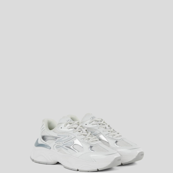 Karl Lagerfeld, Baskets Komet Autograph, Femme, Blanc/Argent, Taille: L41