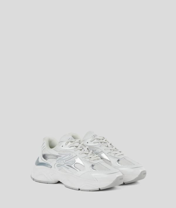 Karl Lagerfeld, Baskets Komet Autograph, Femme, Blanc/Argent, Taille: L41