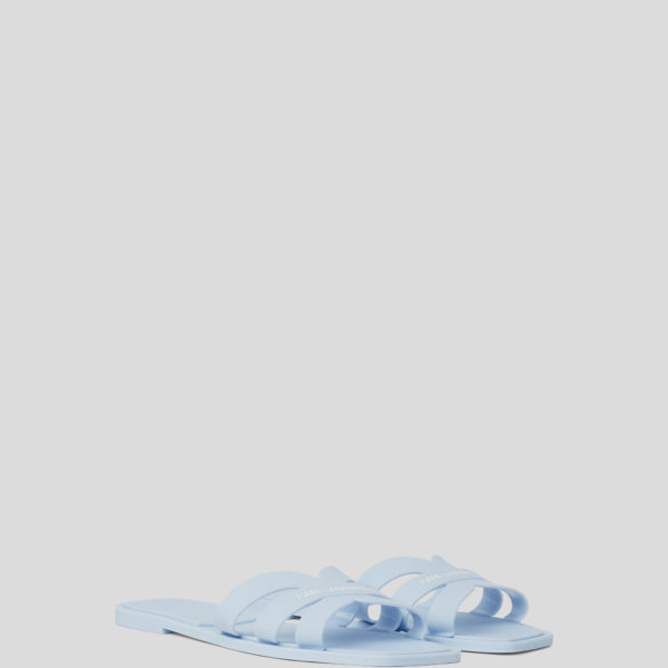 Karl Lagerfeld, Claquettes Jelly, Femme, Bleu Clair, Taille: L41