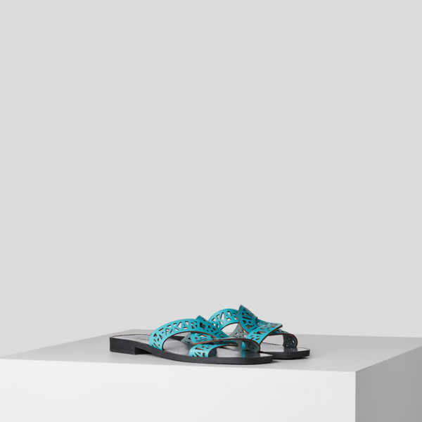 Karl Lagerfeld, Mules À Boucle Interlok Skoot, Femme, Aigue-Marine, Taille: L41