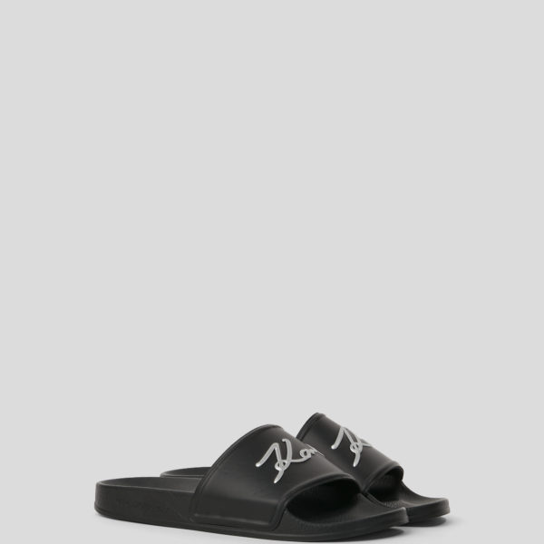 Karl Lagerfeld, Claquettes Kondo Signia, Femme, Noir, Taille: L41