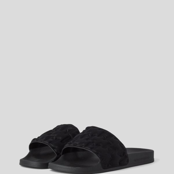 Karl Lagerfeld, Sandales Rembourrées Kl Monogram, Femme, Noir, Taille: L41