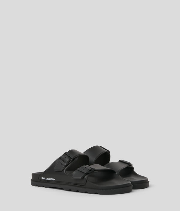 Karl Lagerfeld, Claquettes Kondo Tred, Femme, Noir, Taille: L41