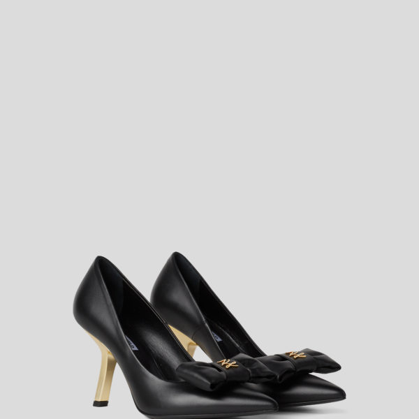 Karl Lagerfeld, Escarpins À Talons Pyramidaux Karl Studio, Femme, Noir, Taille: L41